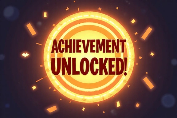 Achievement Unlocked Illustration