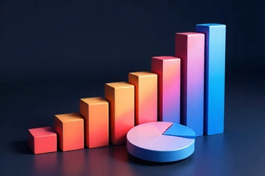 Graph and chart icons representing analytics