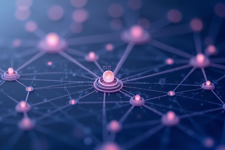 Interconnected network nodes representing third-party cookies