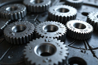 Gears turning, symbolizing continuous improvement